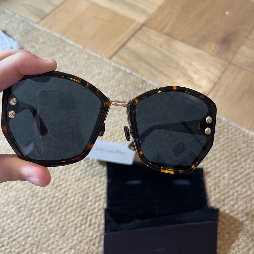 Dior Tortoise and Gold Sunglasses